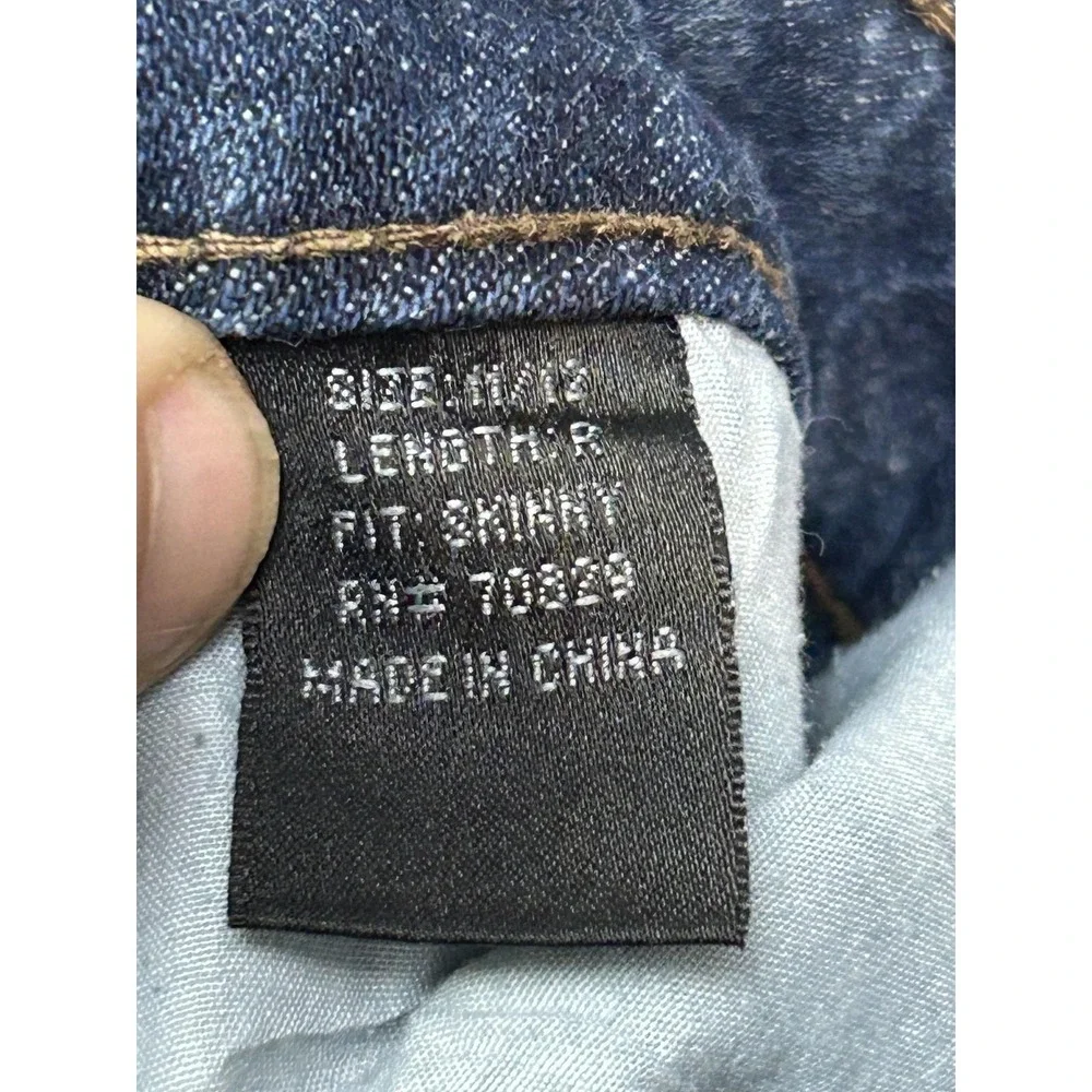 rue21 twentyone black Jeans Women 11/12R Blue Skinny Distressed Ripped Denim